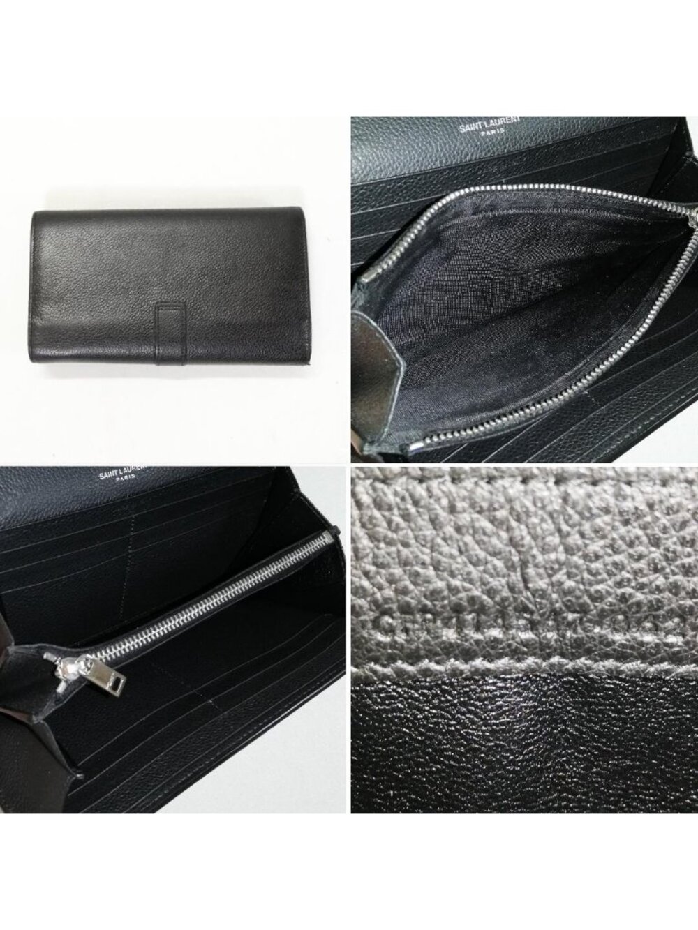 Saint Laurent Large Flap Wallet Black - Picture 4 of 6